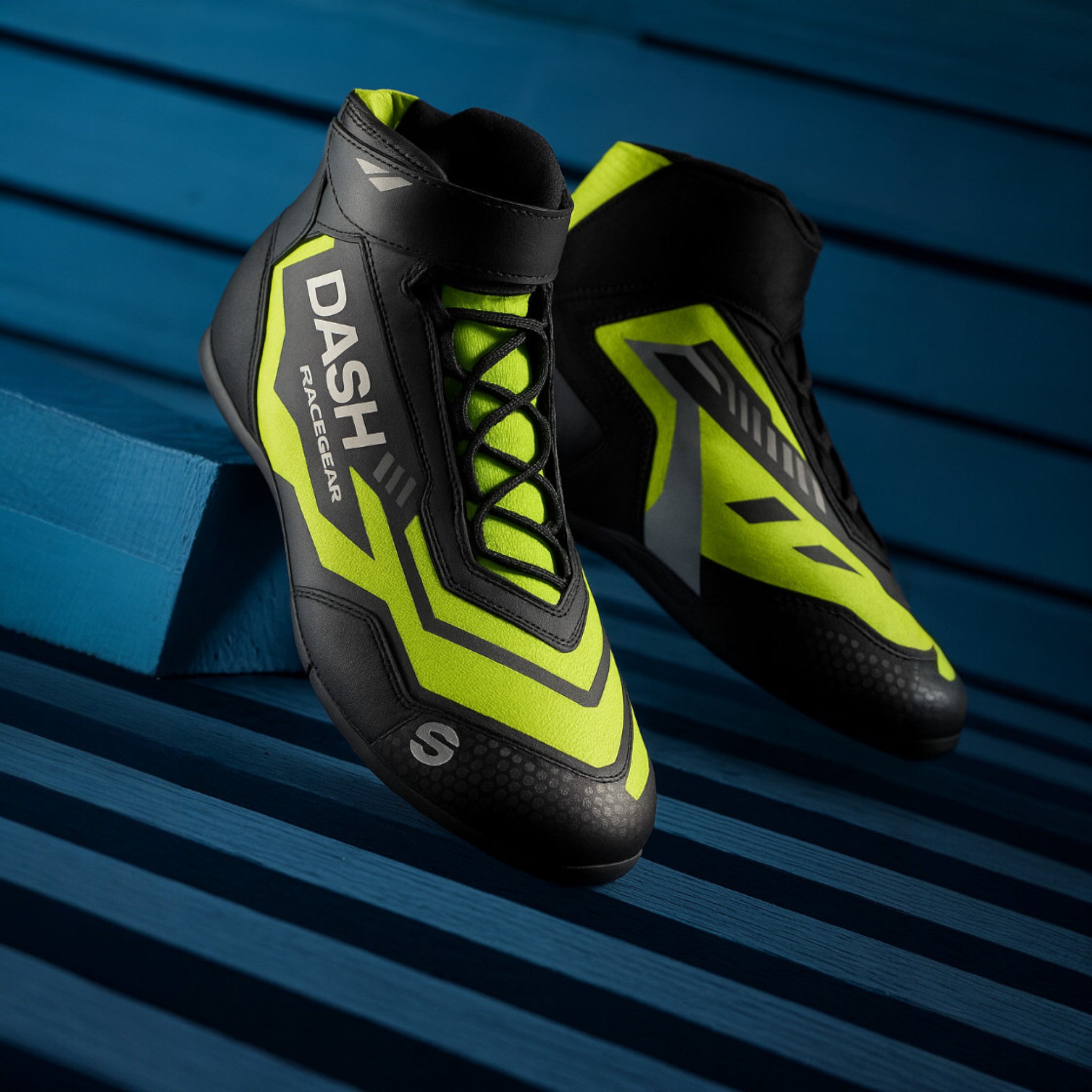 DASH RACEGEAR Ignite Series Kart Boots – Neon Flash