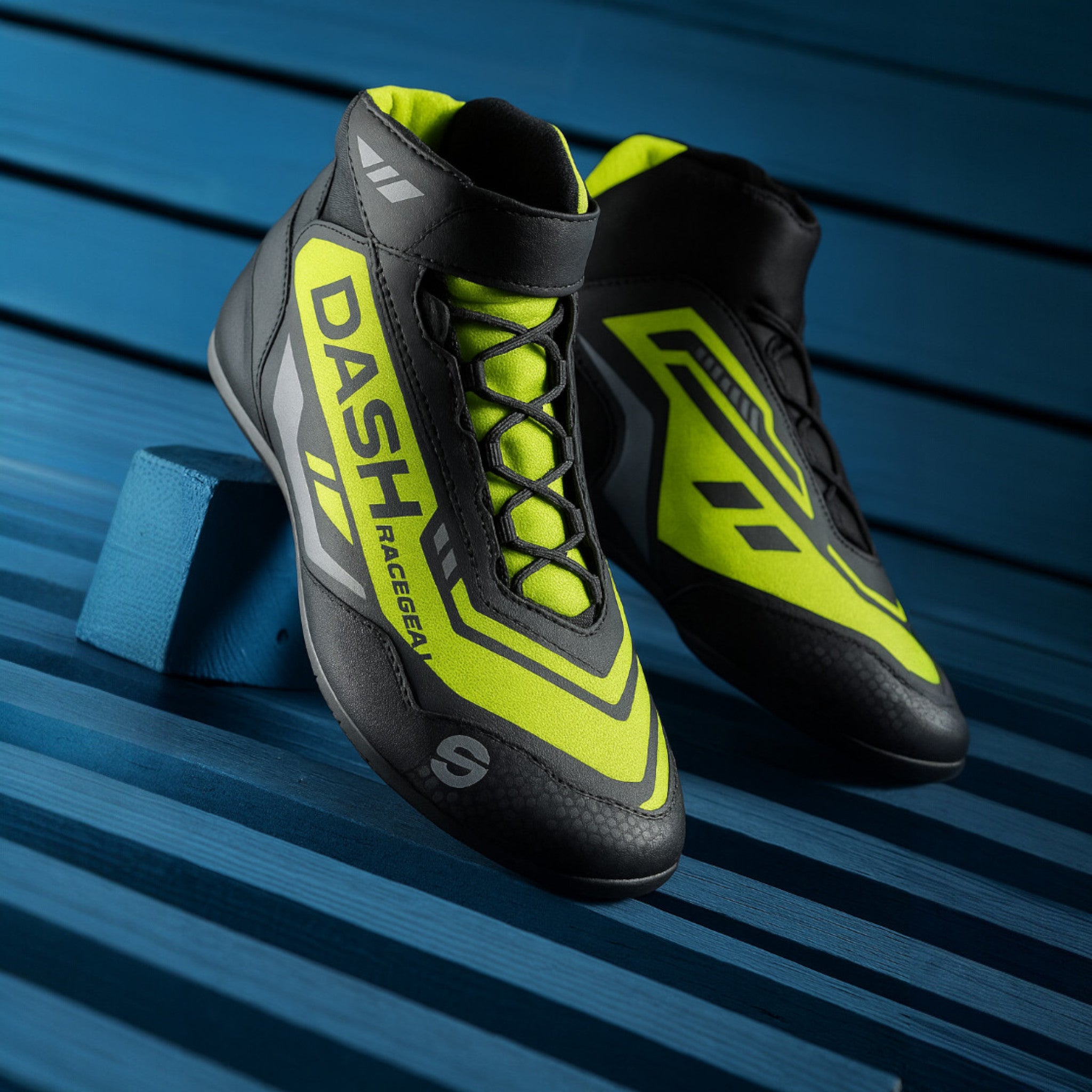 DASH RACEGEAR NitroVolt Racing Shoes Neon Green Edition - Dash Racegear