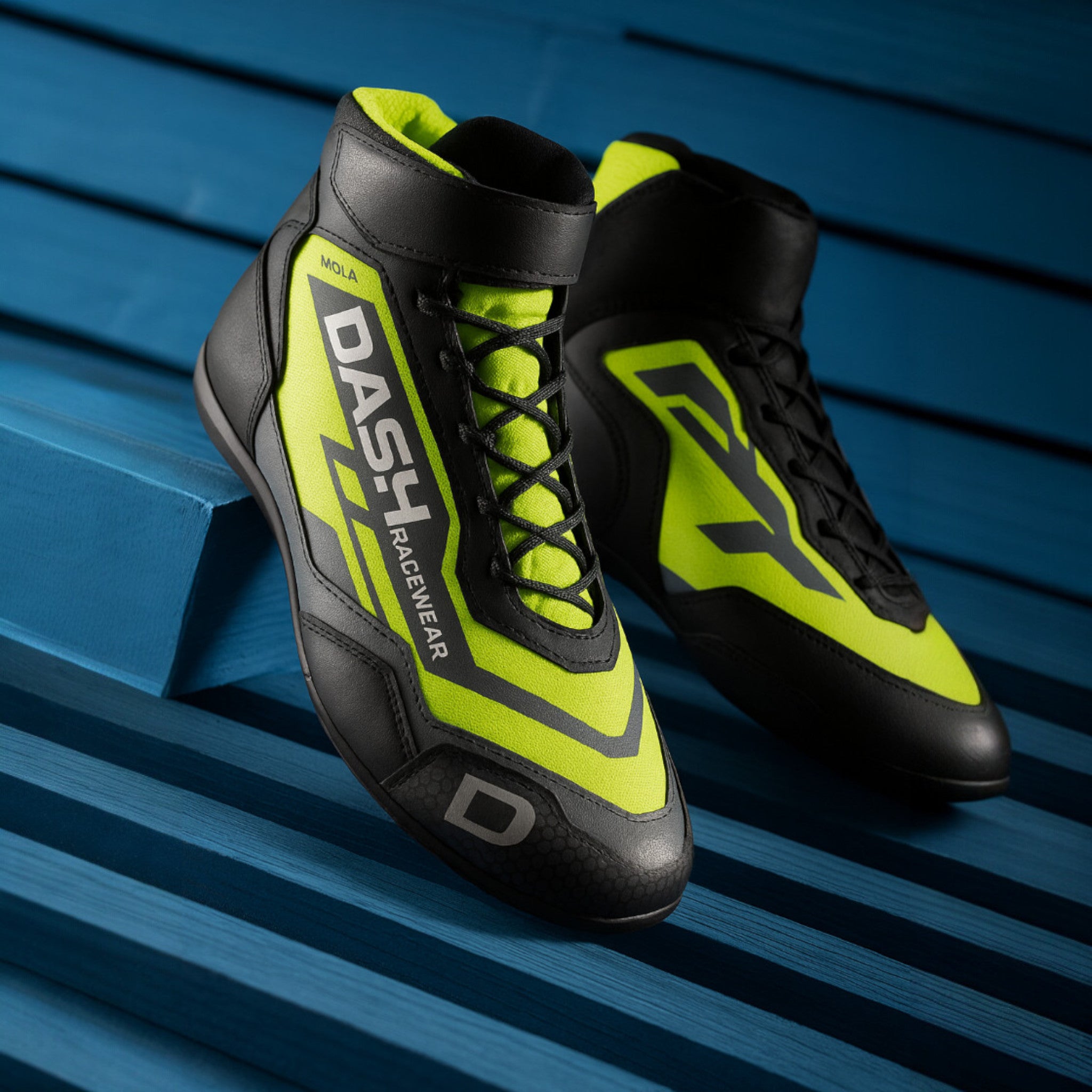 DASH RACEGEAR Vortex-X Racing Shoes Hyperlime Performance - Dash Racegear