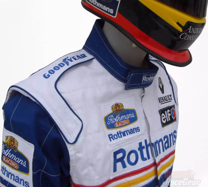 Damon Hill 1997 Williams F1 Embroidered Racing Suit - Dash Racegear