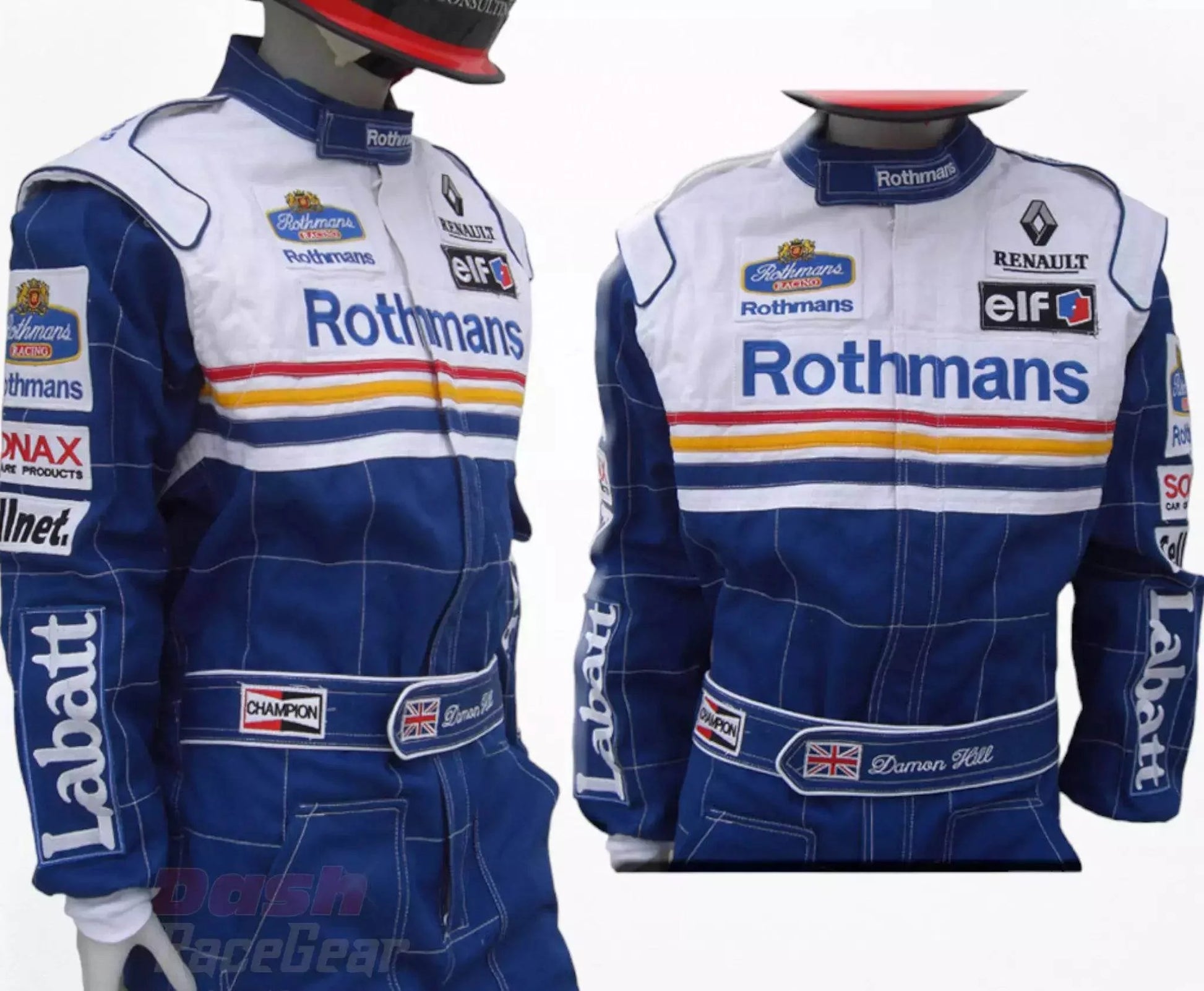 Damon Hill 1997 Williams F1 Embroidered Racing Suit - Dash Racegear