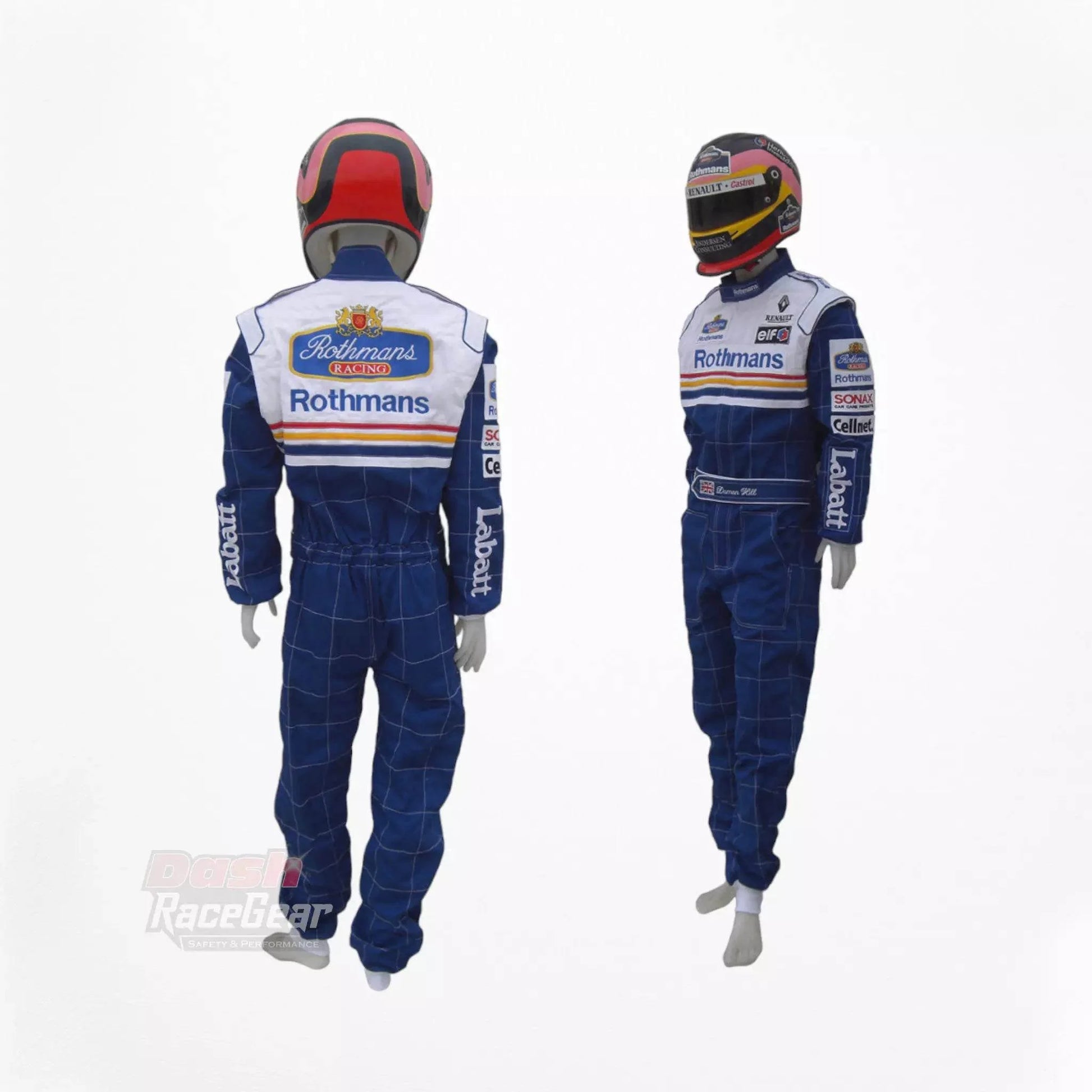 Damon Hill 1997 Williams F1 Embroidered Racing Suit - Dash Racegear