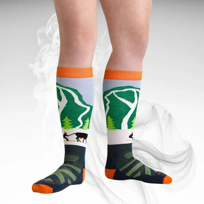 Darn Tough JR Pow Cow Midweight Ski Socks - Dash Racegear