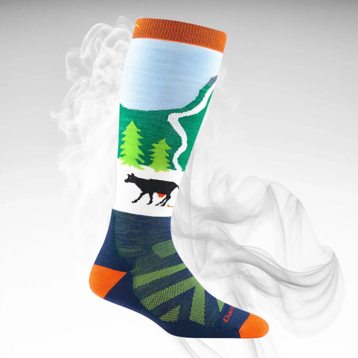 Darn Tough JR Pow Cow Midweight Ski Socks - Dash Racegear