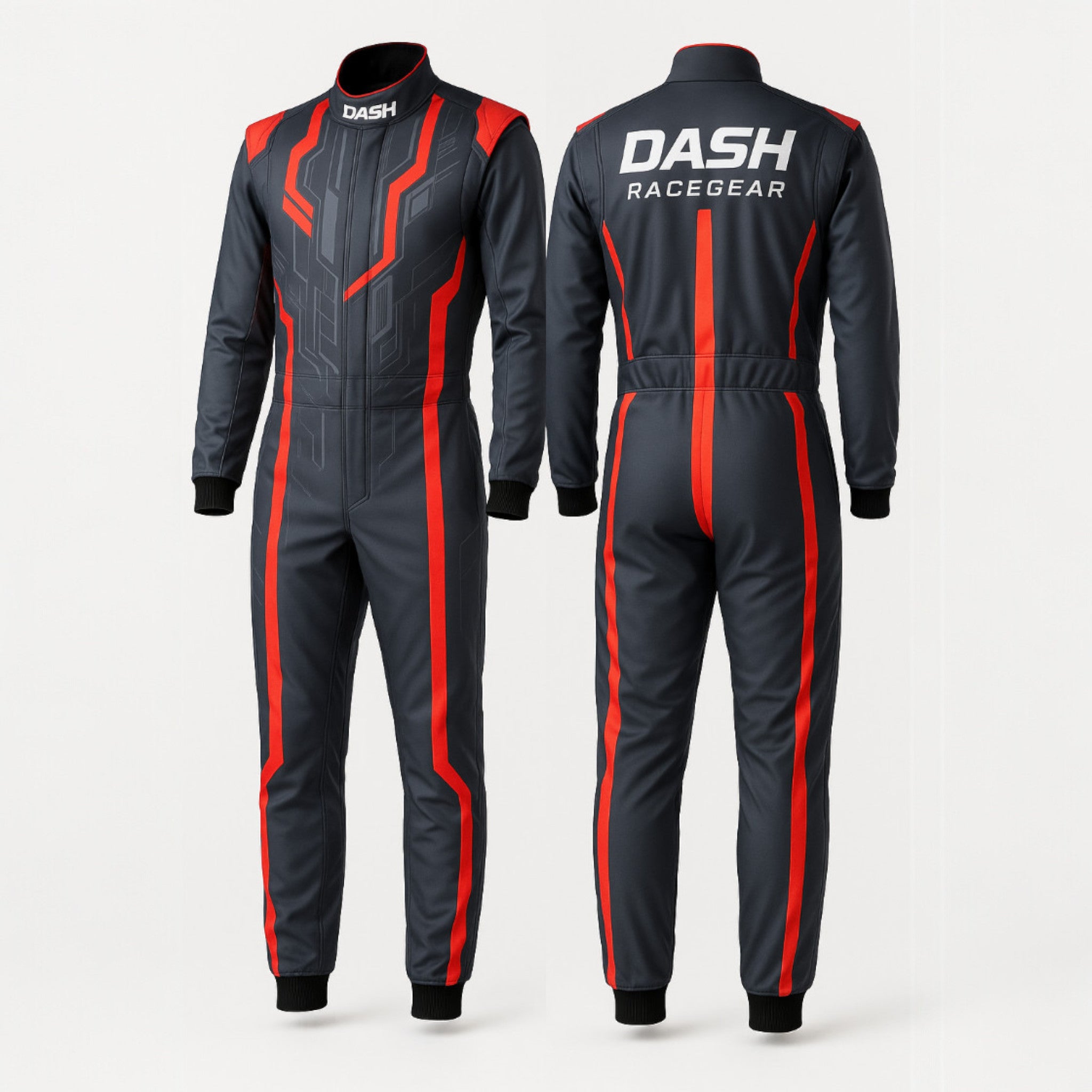 Dash Racegear IgnitionX Black & Pink Suit Race Suit - Dash Racegear