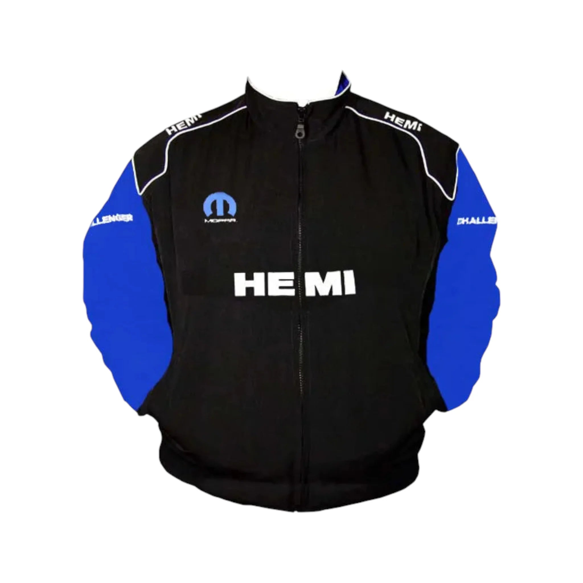 Dodge Hemi Mopar Racing Jacket Black and Royal Blue