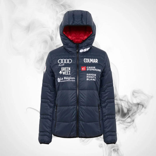 Ski Down jacket COLMAR French National Team Quilted Jacket Aspen Midnight Woman - 2022/23 - Dash Racegear