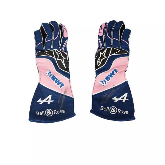 2022 ESTEBAN OCON BLUE RACE GLOVES - Dash Racegear