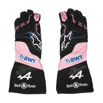 2023 ESTEBAN OCON WEEKEND WORN RACE GLOVES - MIAMI GP - Dash Racegear