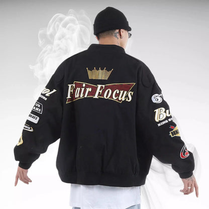 Fair Focus Embroidered Racing Jacket - Dash Racegear