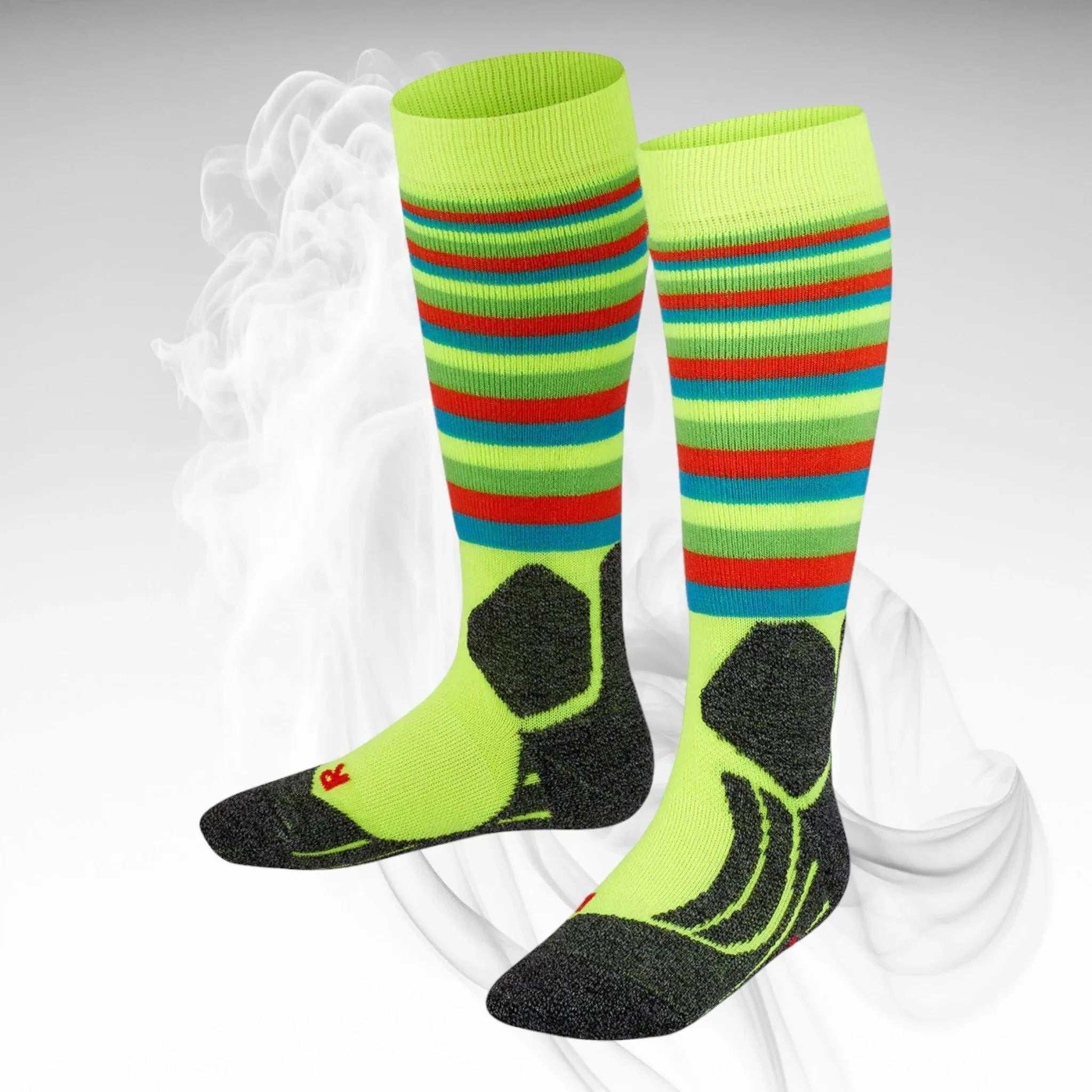 Falke JR SK2 Stripes Cushion Ski Sock - Dash Racegear
