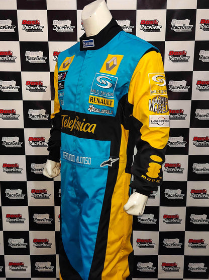 Fernando Alonso 2006 F1 Replica Embroidered Racing Suit / Renault F1 - Dash Racegear