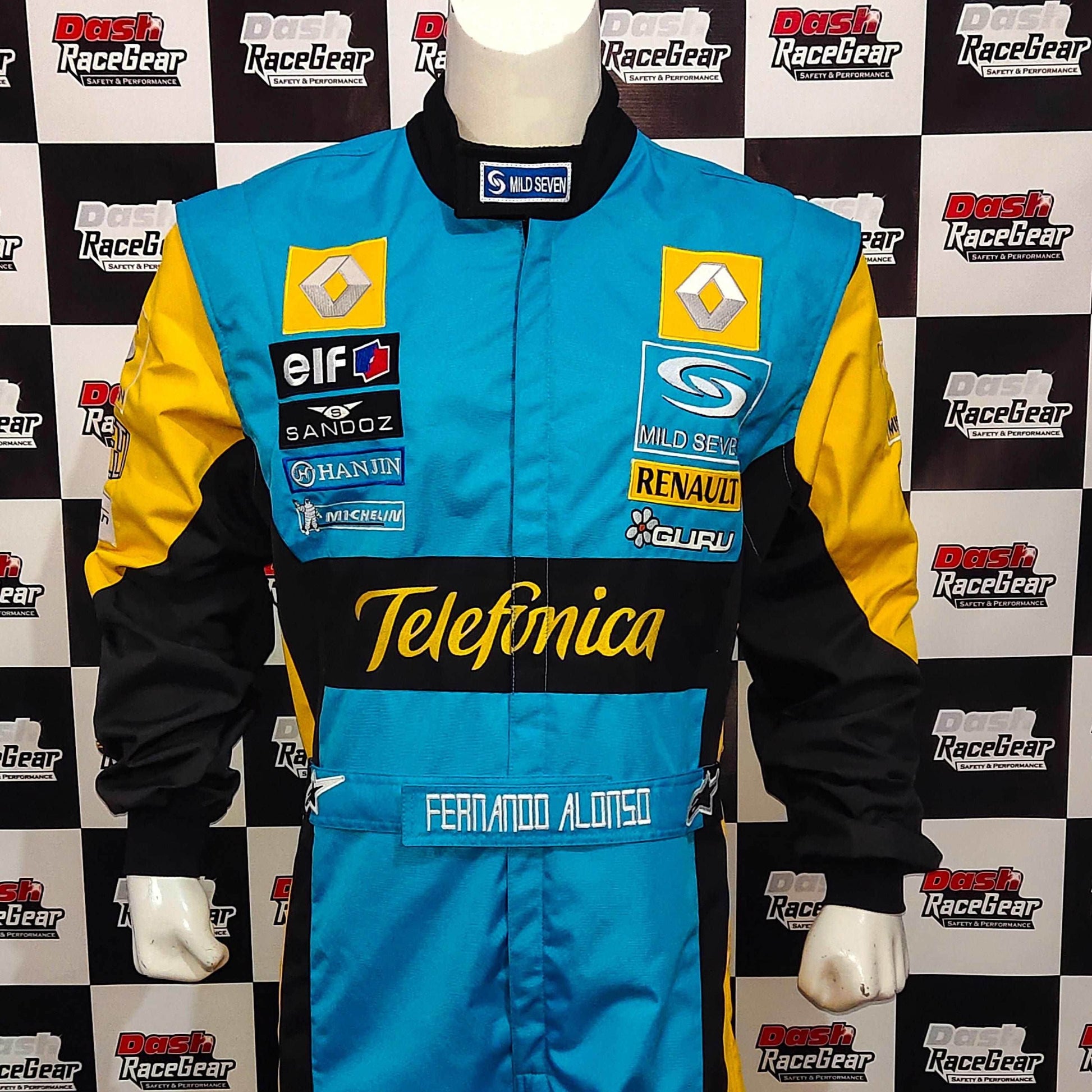Fernando Alonso 2006 F1 Replica Embroidered Racing Suit / Renault F1 - Dash Racegear
