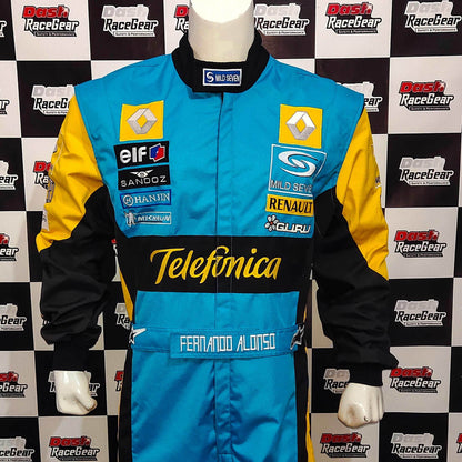 Fernando Alonso 2006 F1 Replica Embroidered Racing Suit / Renault F1 - Dash Racegear
