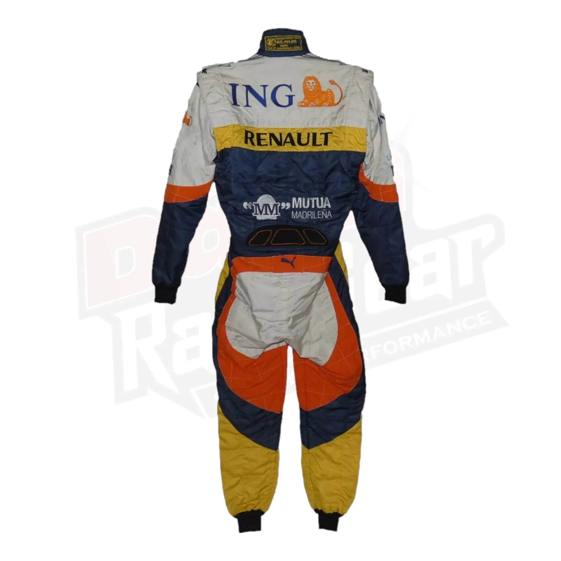 Fernando Alonso 2008 Renault F1 race suit - Dash Racegear