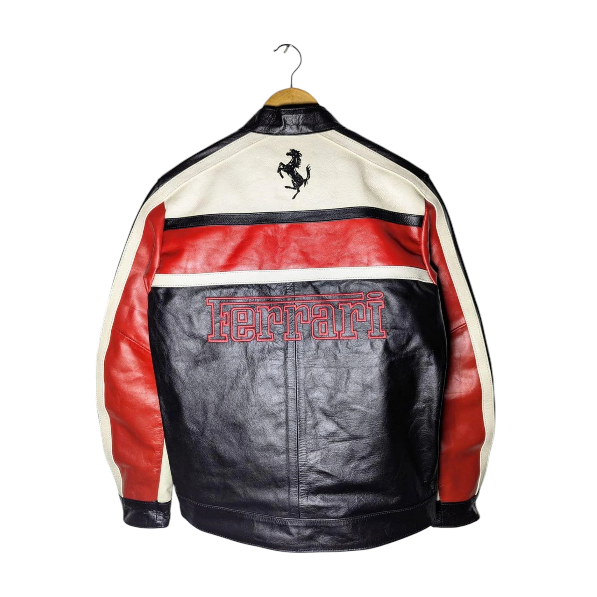 Ferrari Real Leather Unisex Racing Jacket