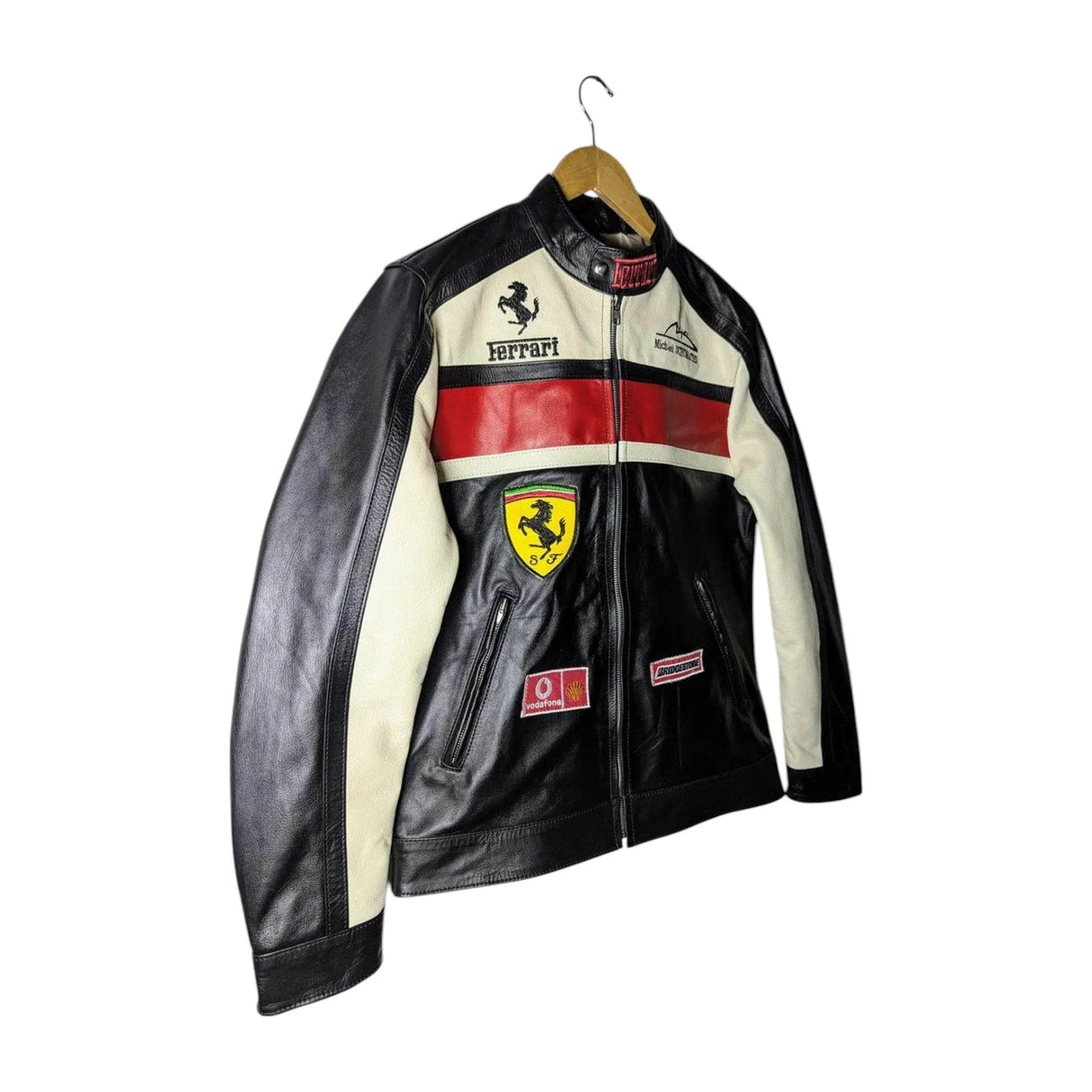 Ferrari Real Leather Unisex Racing Jacket - Dash Racegear