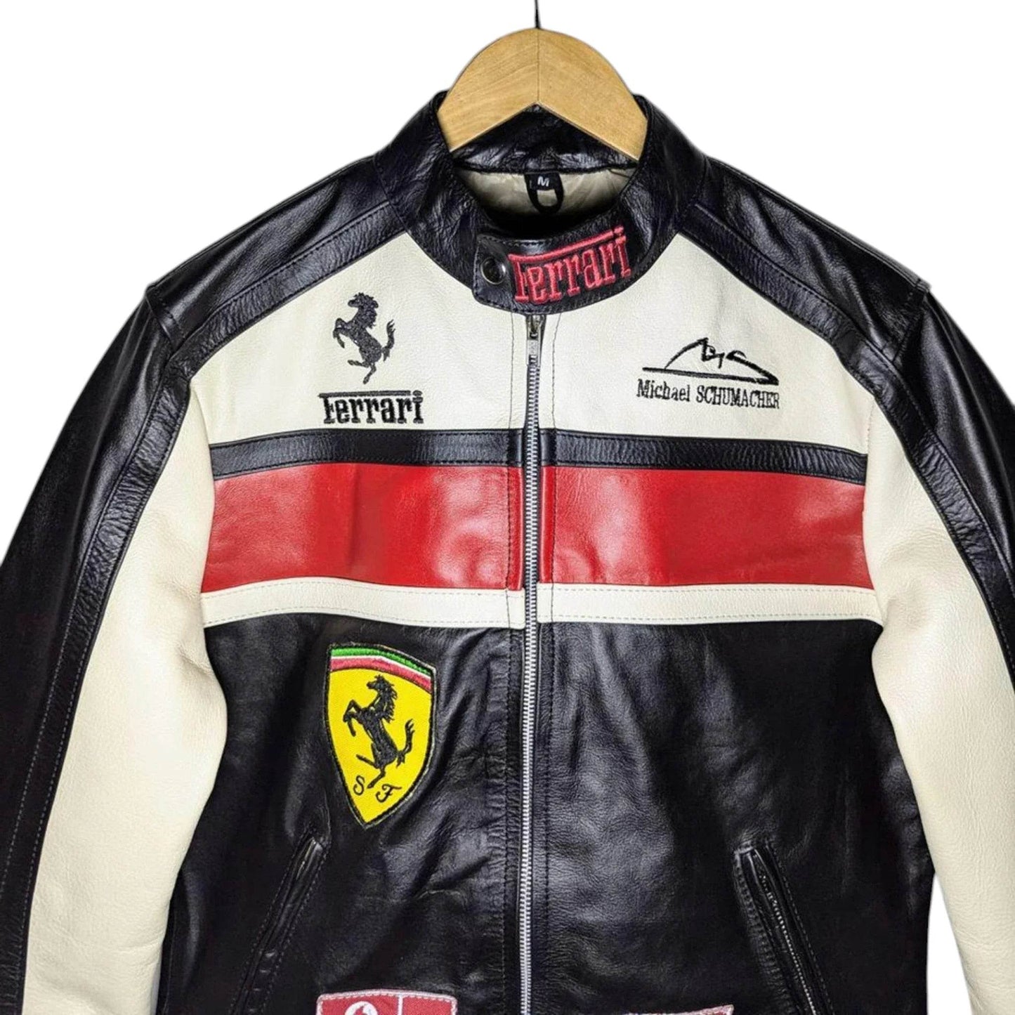 Ferrari Real Leather Unisex Racing Jacket - Dash Racegear