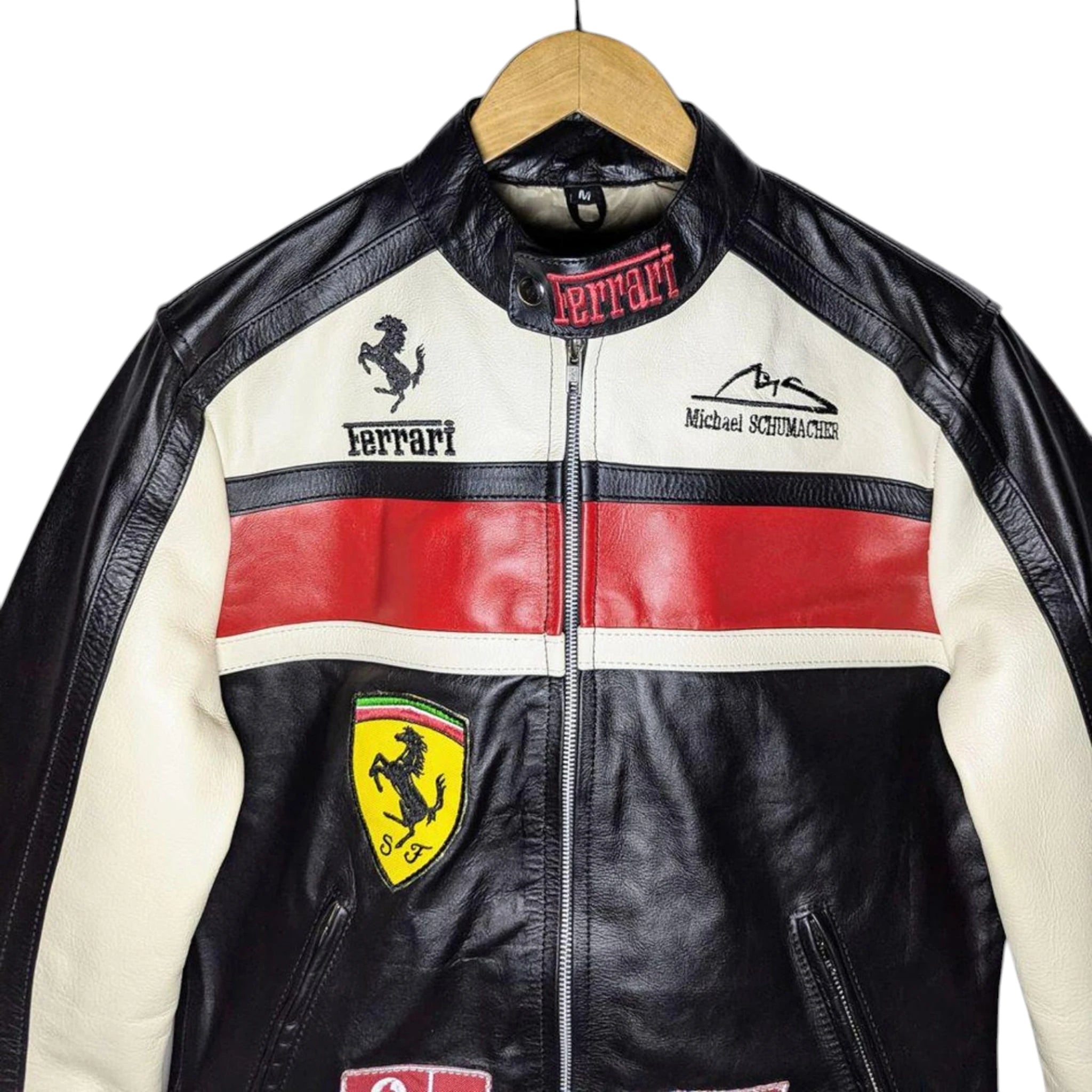 Ferrari Real Leather Unisex Racing Jacket