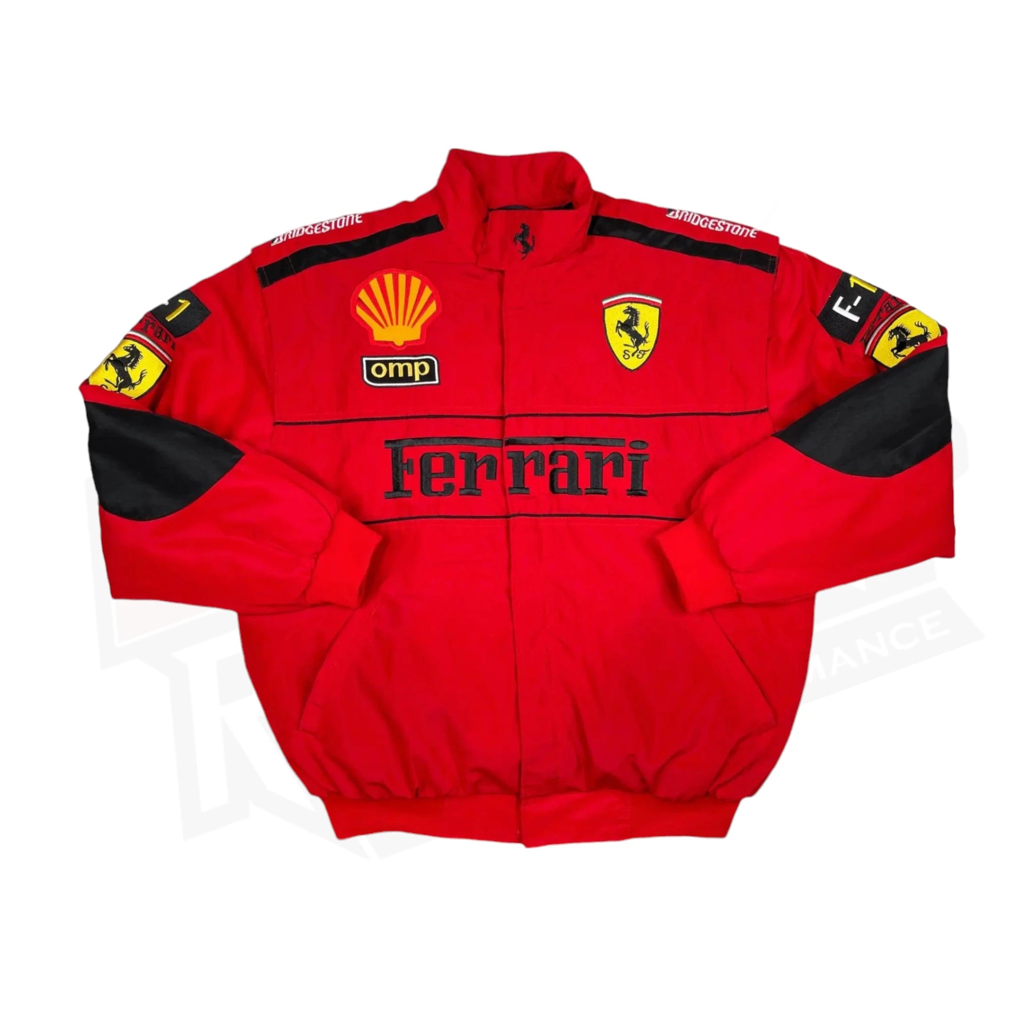 Ferrari F1 Vintage Embroidery Winter Racing Jacket Dash Racegear
