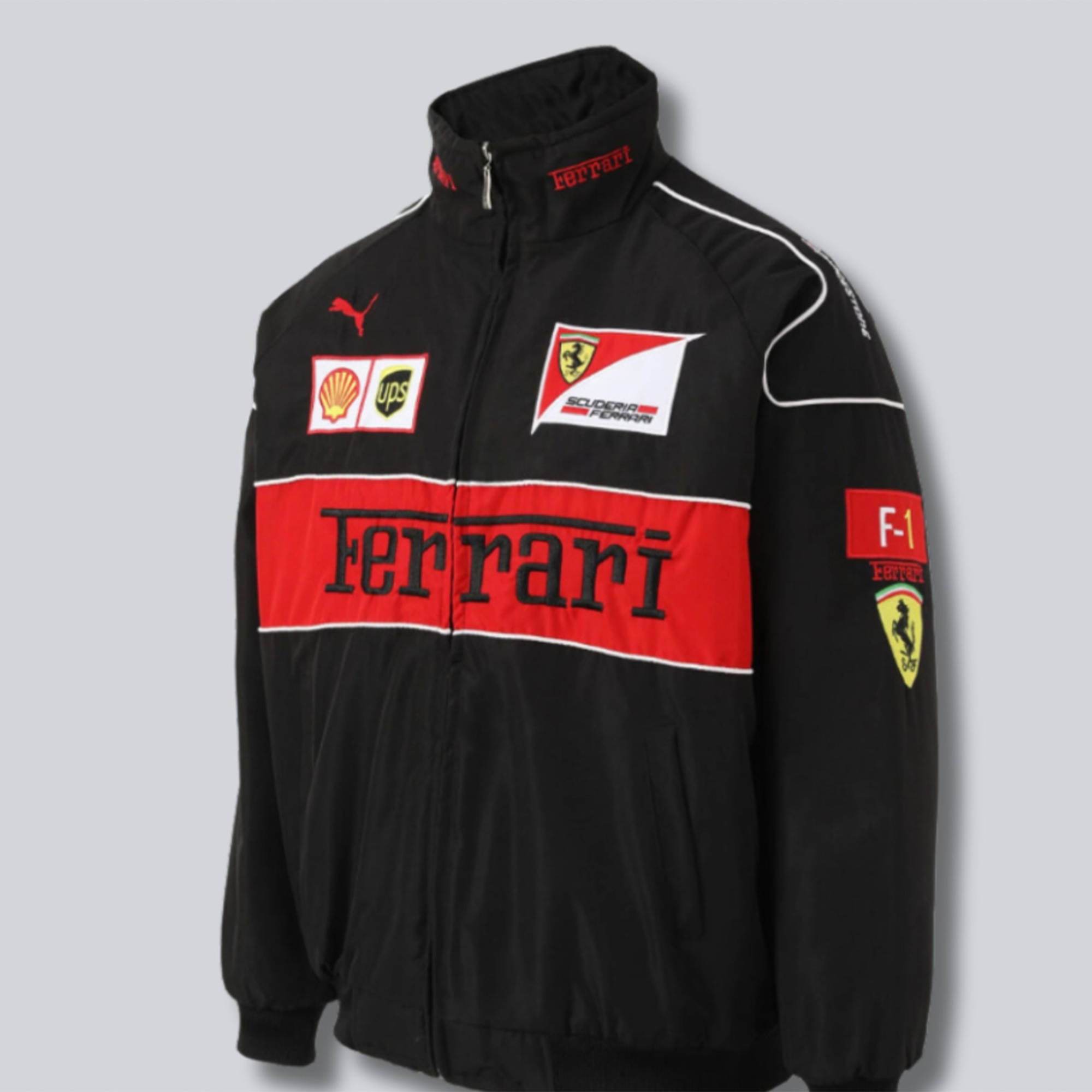 Ferrari F1 Vintage black Jacket - Dash Racegear