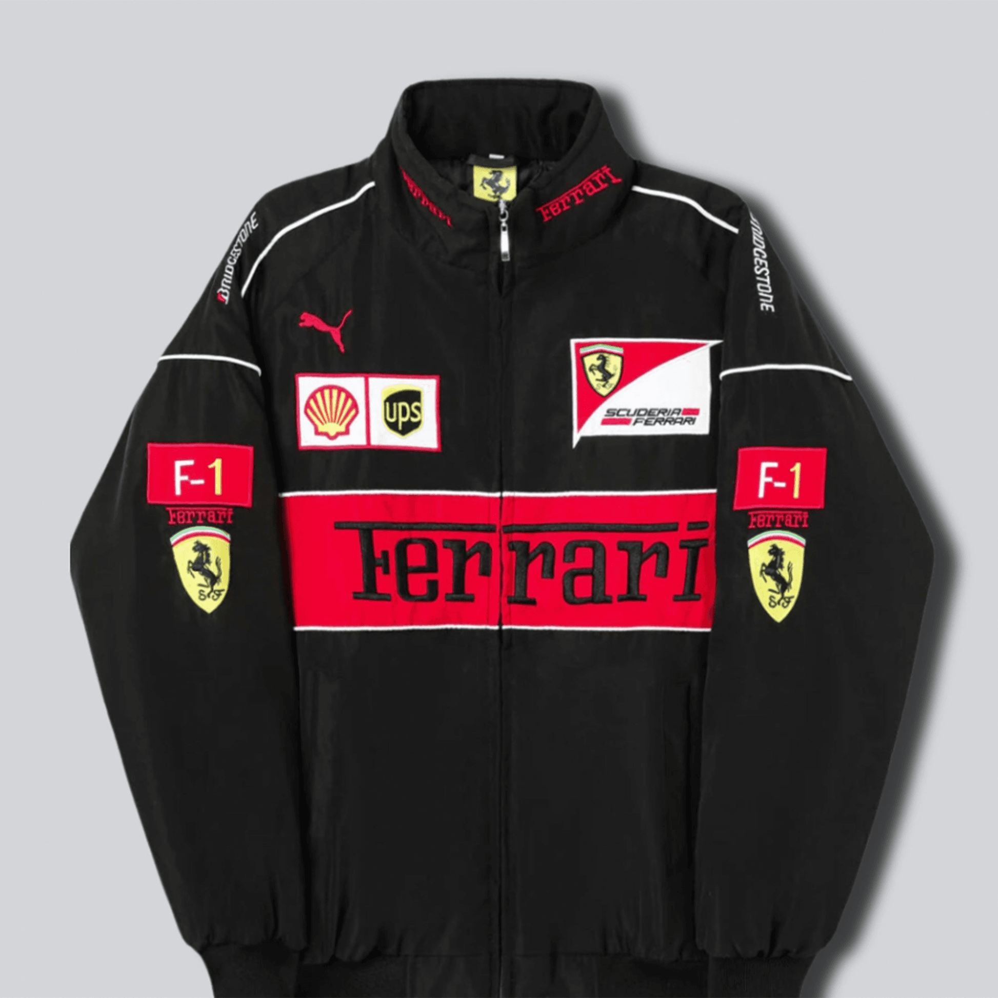 Ferrari F1 Vintage black Jacket - Dash Racegear