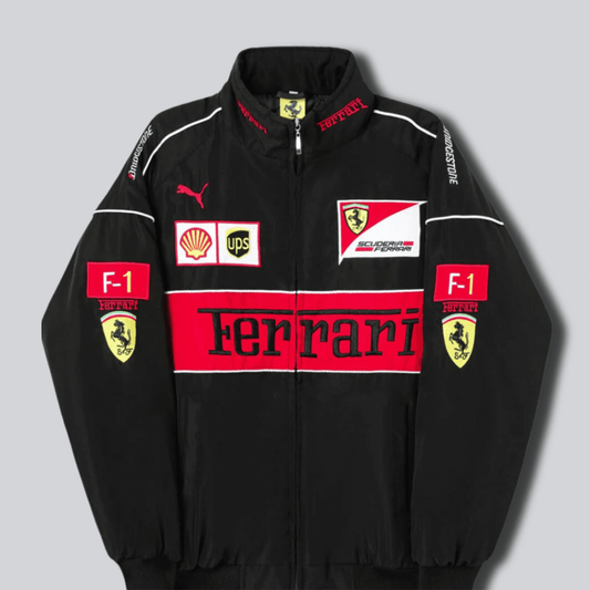 Ferrari F1 Vintage black Jacket - Dash Racegear