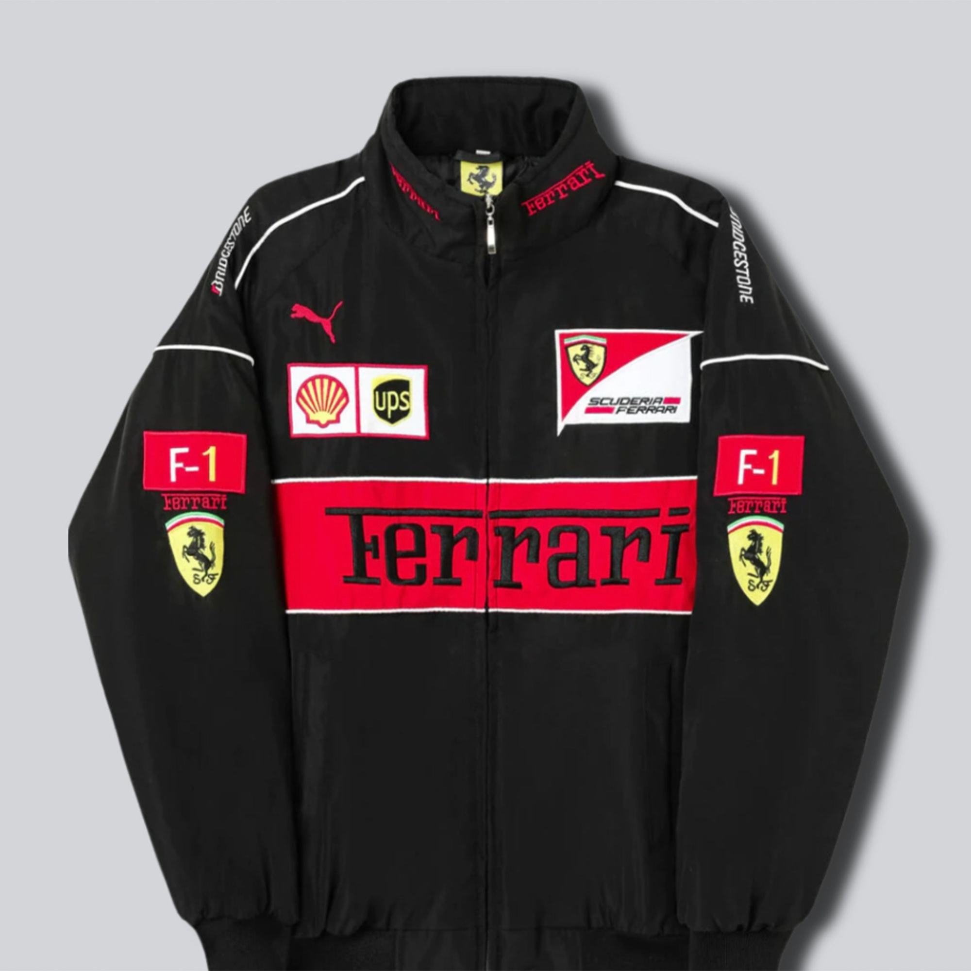 Ferrari F1 Vintage black Jacket - Dash Racegear