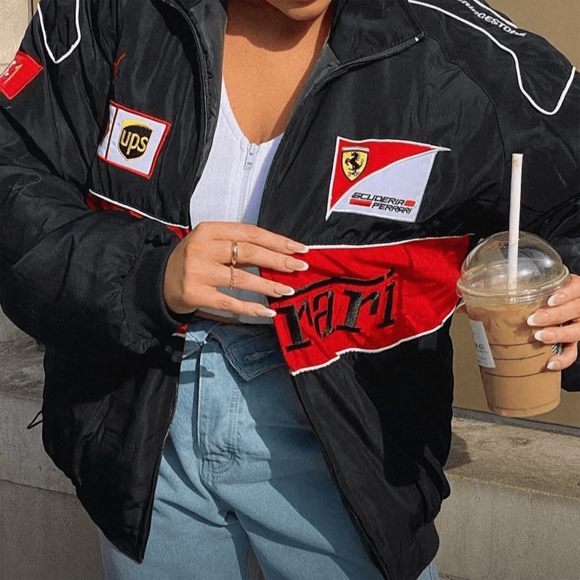 Ferrari F1 Vintage black Jacket - Dash Racegear