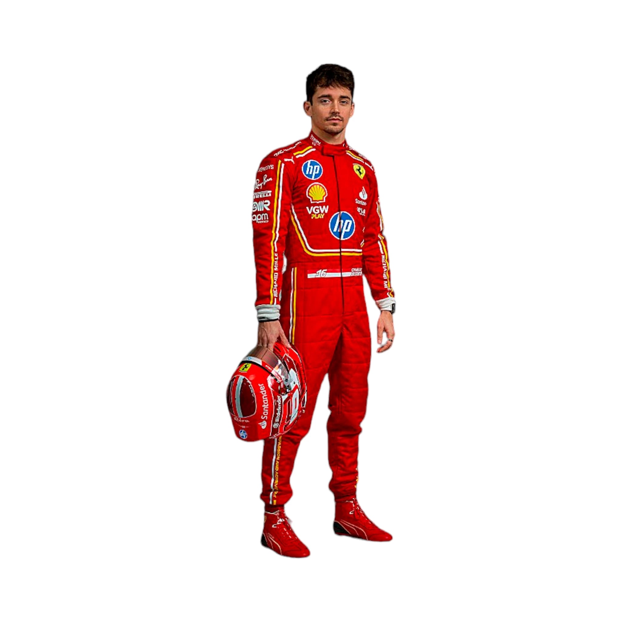 2024 Monaco GP Scuderia Ferrari Hp Charles Leclerc Race Suit