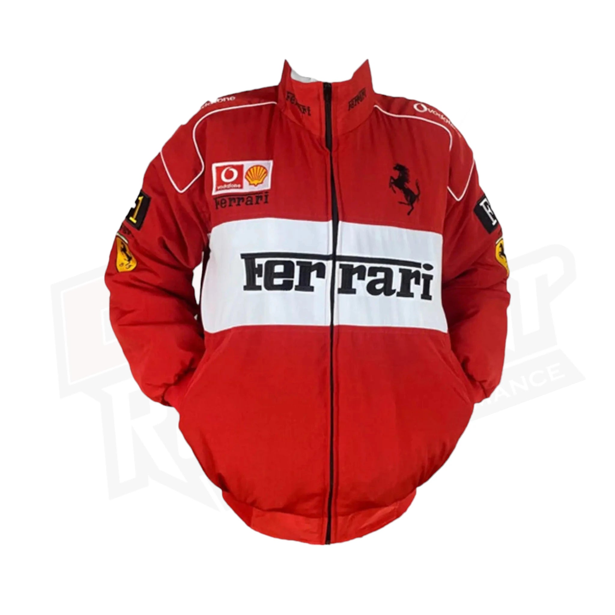 Ferrari Racing Jacket Red and White Nascar Edition Dash Racegear