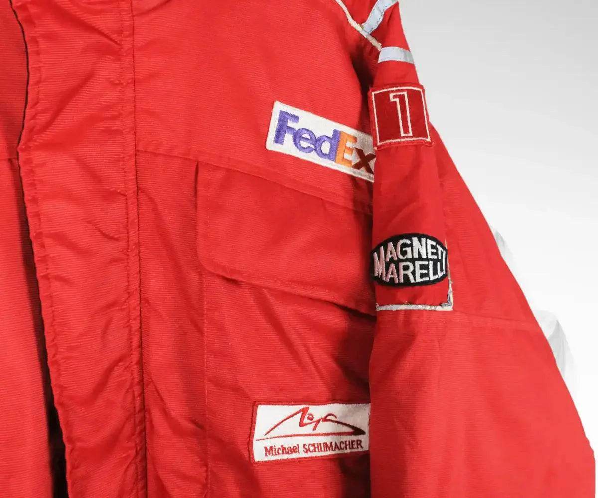 Michael Schumacher Embroidered Vintage Ferrari Shell Jacket DASH RACEGEAR