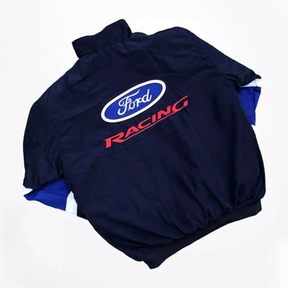 Vintage Ford F1 Racing Embroidered Bomber Jacket - Dash Racegear