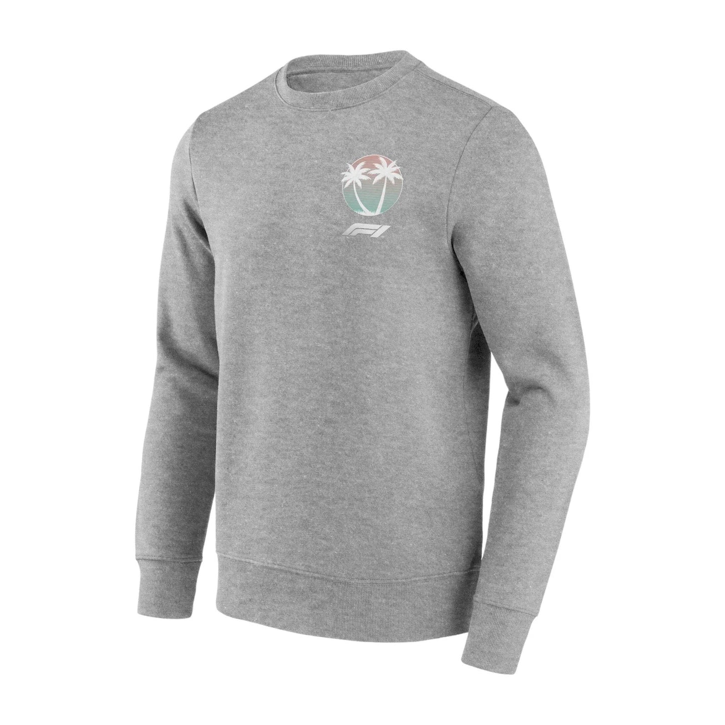 Formula 1 Beach Club Graphic Crew Sweatshirt Sports Gray - Dash Racegear