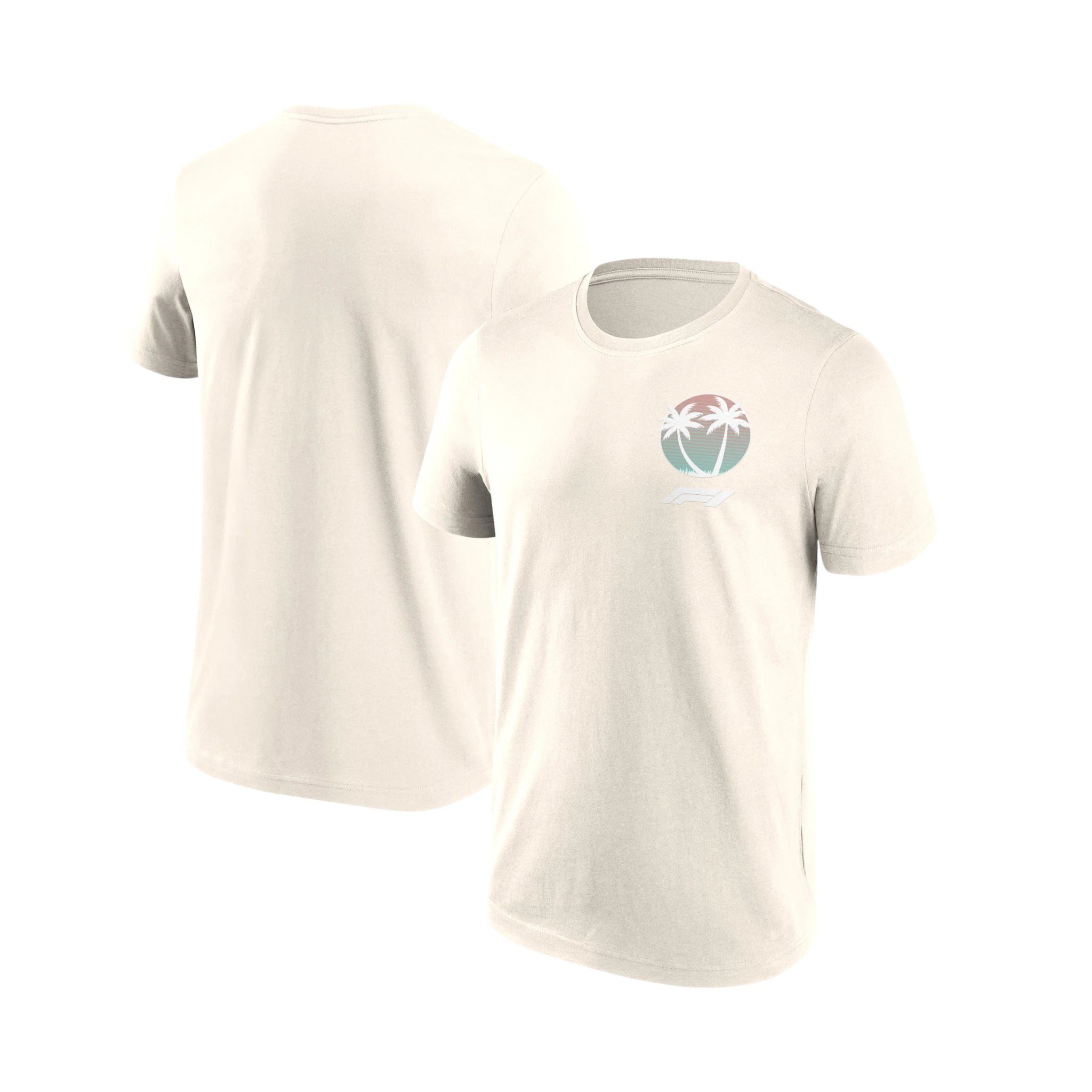 Formula 1 Beach Club Printed Graphic T-Shirt Off White