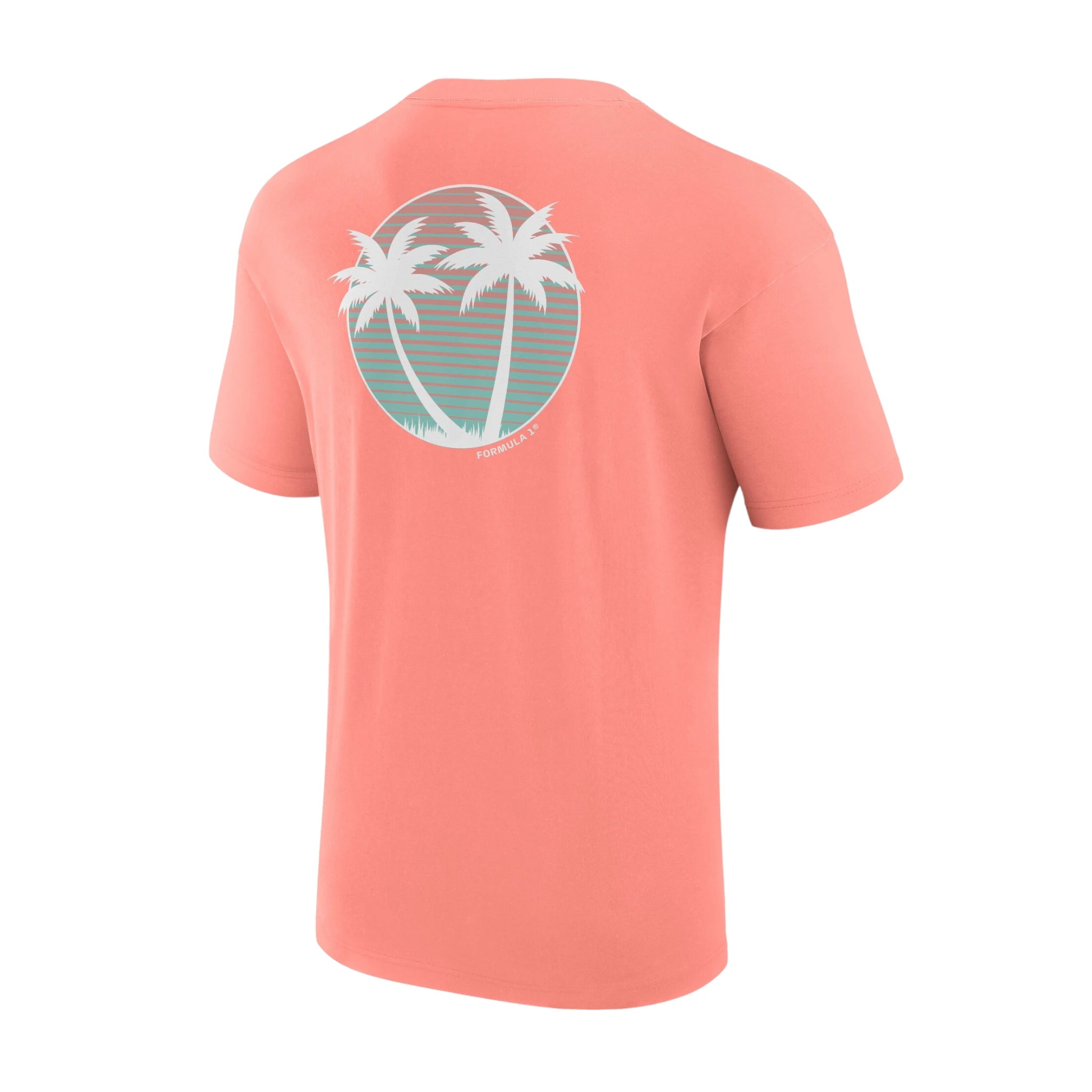 Formula 1 Beach Club Printed T-Shirt Coral