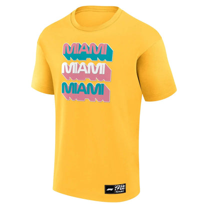 Formula 1 Miami T-Shirt Yellow - Dash Racegear