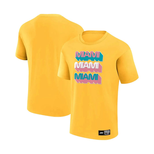 Formula 1 Miami T-Shirt Yellow - Dash Racegear