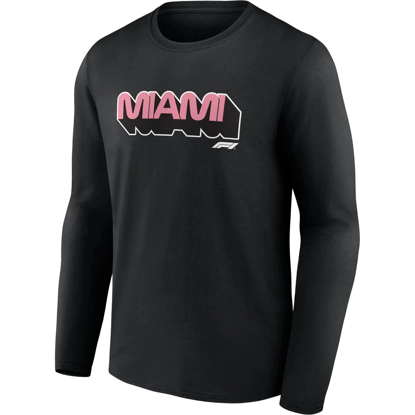 Formula 1 Miami Wordmark Graphic Long Sleeve T-Shirt Black - Dash Racegear