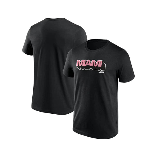 Formula 1 Miami Wordmark Graphic T-Shirt Black - Dash Racegear