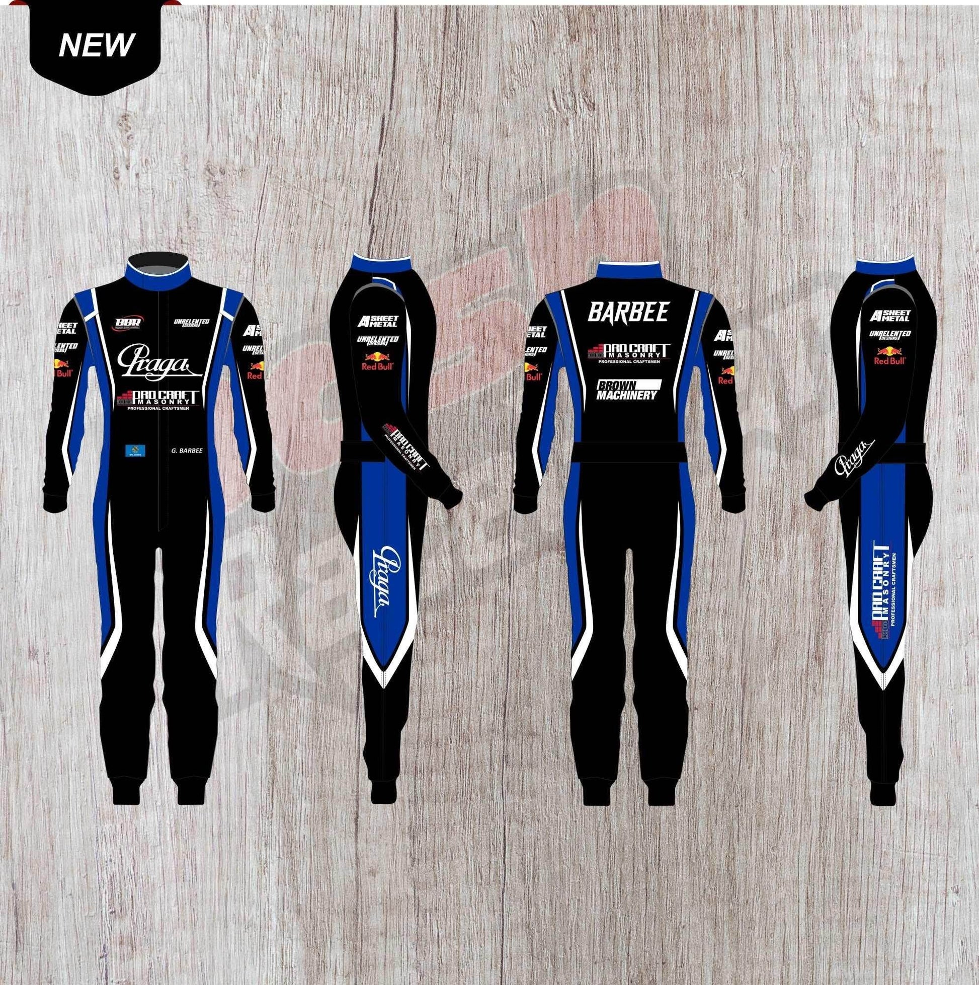 G.Barbee Customized Praga Kart Suit - Dash Racegear