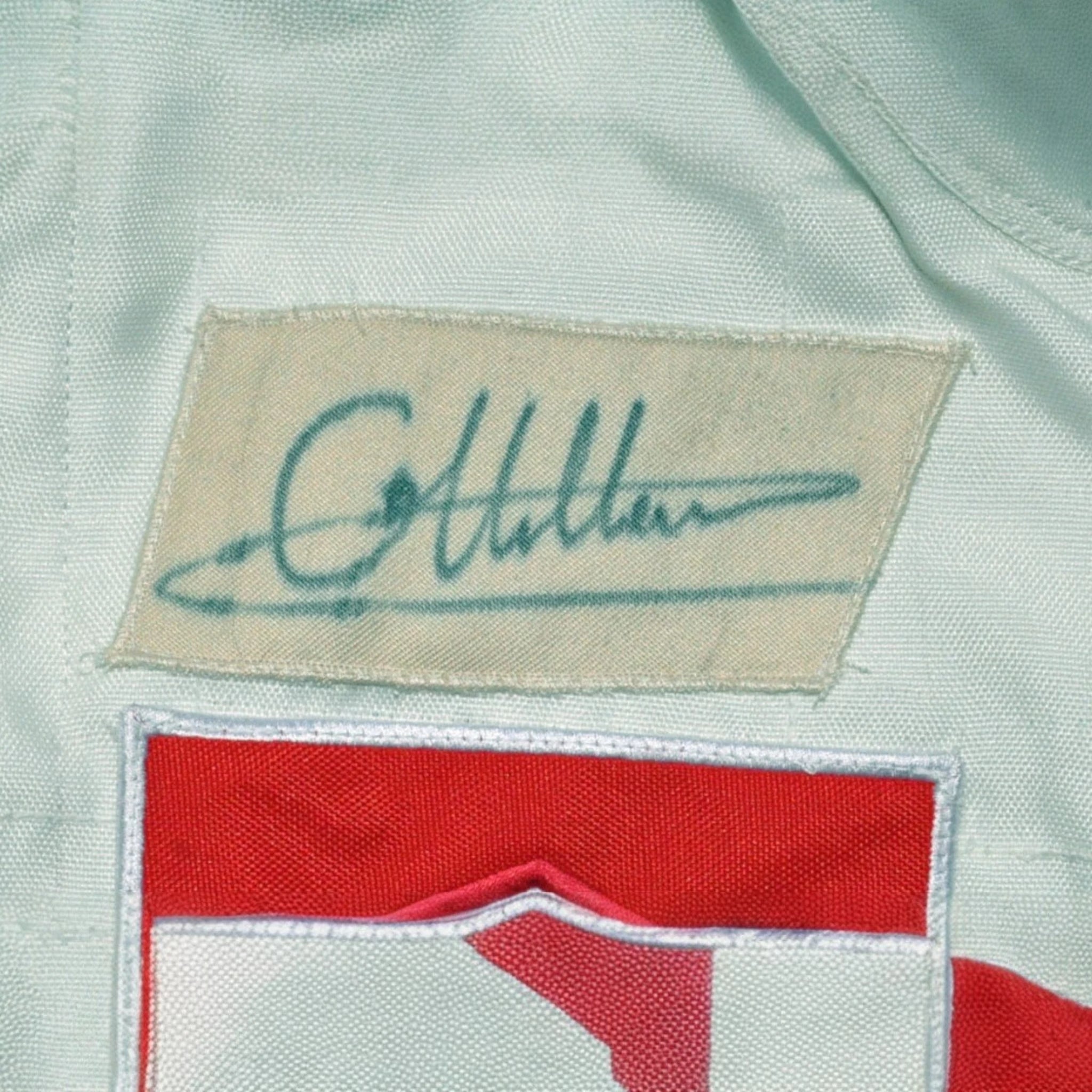 GILLES VILLENEUVE SIGNED Ferrari 1980 F1 REPLICA Race SUIT