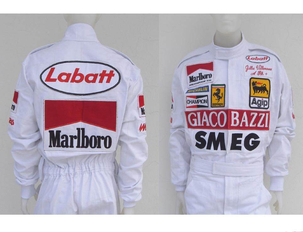 Gilles Villeneuve 1980 Racing Suit Replica | Ferrari F1 | Dash Racegear - Dash Racegear