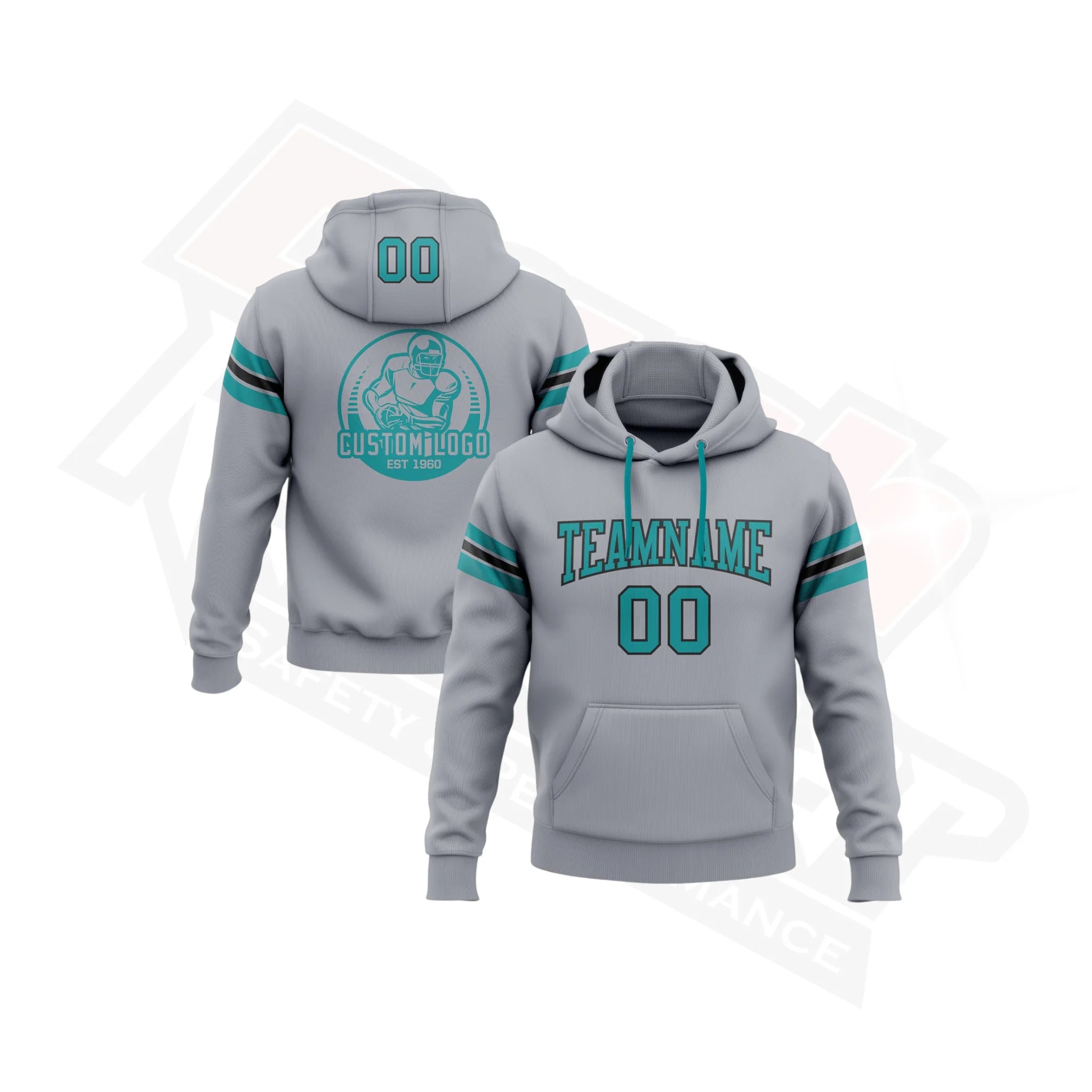 Gray_Teal_BlackCustomStitchedFootballPulloverHoodie_3.webp