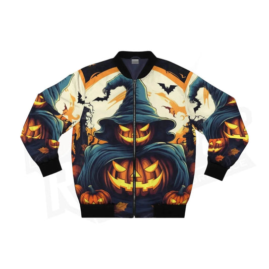Halloween Jack O Lantern Unisex Bomber Jacket - Dash Racegear