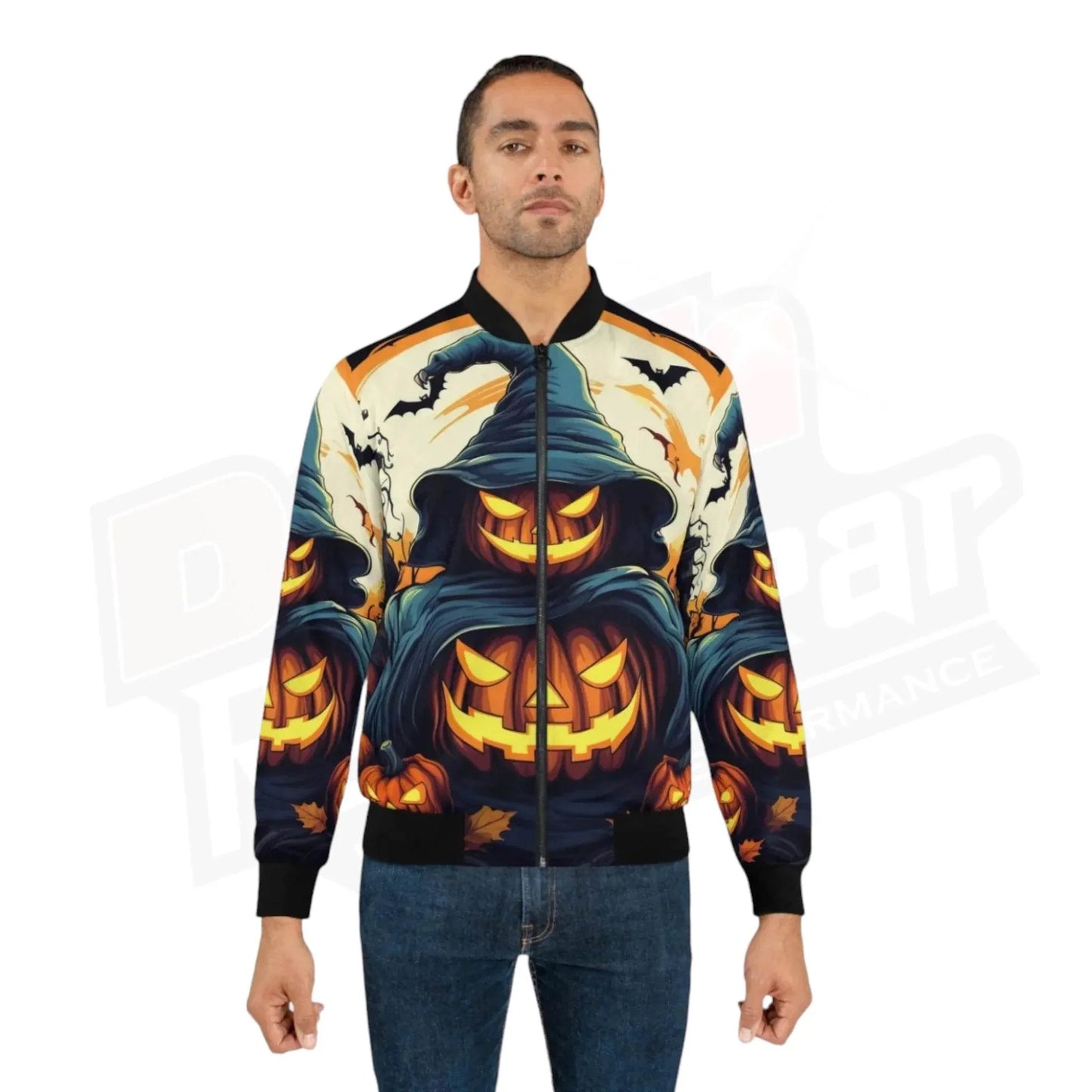 Halloween Jack O Lantern Unisex Bomber Jacket - Dash Racegear