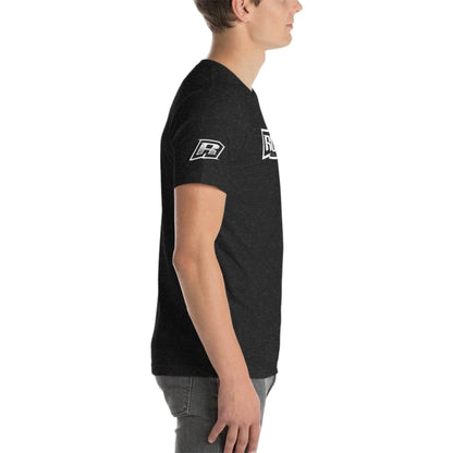 Heather Tee with White Rush Logo - Dash Racegear