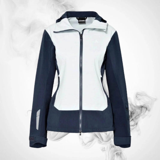 Ski Hoodie SCHOFFEL Softshell Jacket Miara L Navy/Light Blue - 2021/22 - Dash Racegear