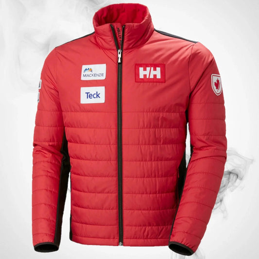 Ski Insulation Jacket Helly Hansen World Cup Insulator Jacket Red - 2023/24 - Dash Racegear