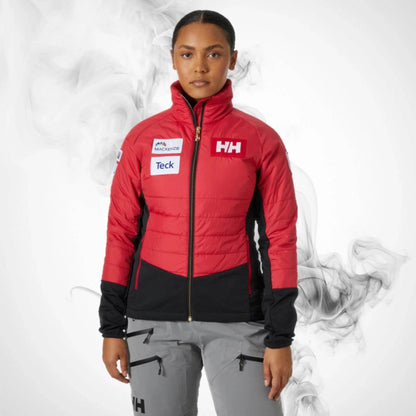 Ski Insulation Jacket Helly Hansen World Cup Insulator Jacket Red - 2023/24 - Dash Racegear